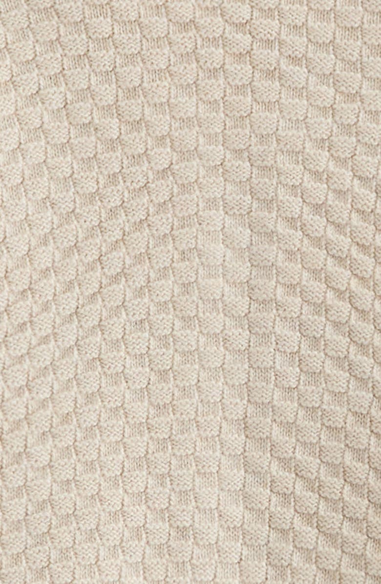 Nordstrom Short Sleeve Knit Button-Up Shirt & Shorts Set, Alternate, color, Beige Oatmeal Light Heather