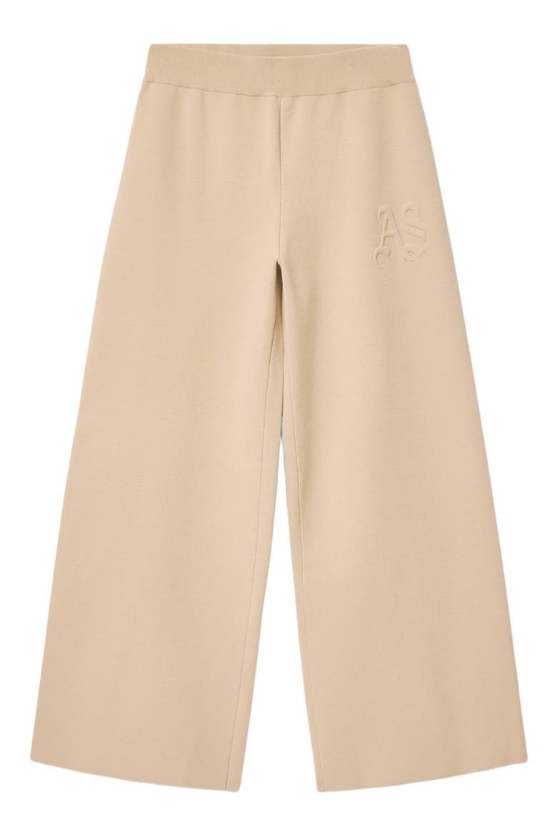 Sonny Knit Wide Leg Pants, Alternate, color, PEBBLE WHITE