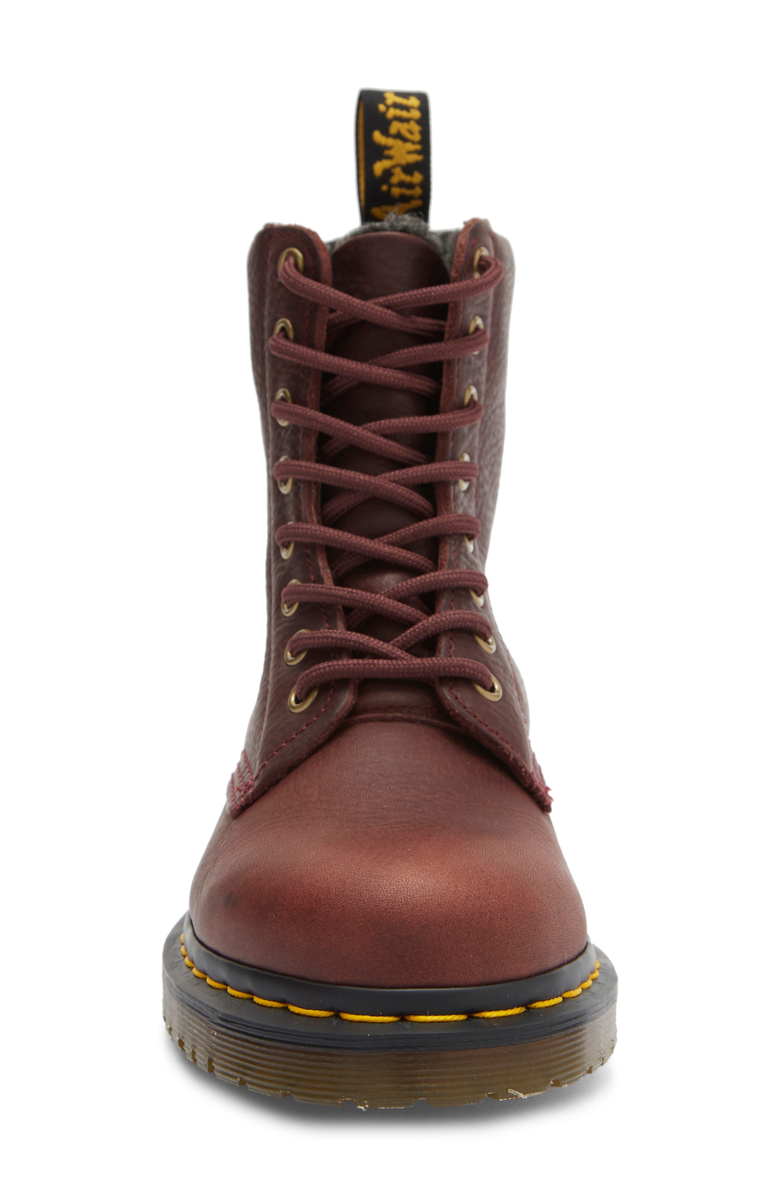 1460 Pascal Boot, Alternate, color, CHERRY RED