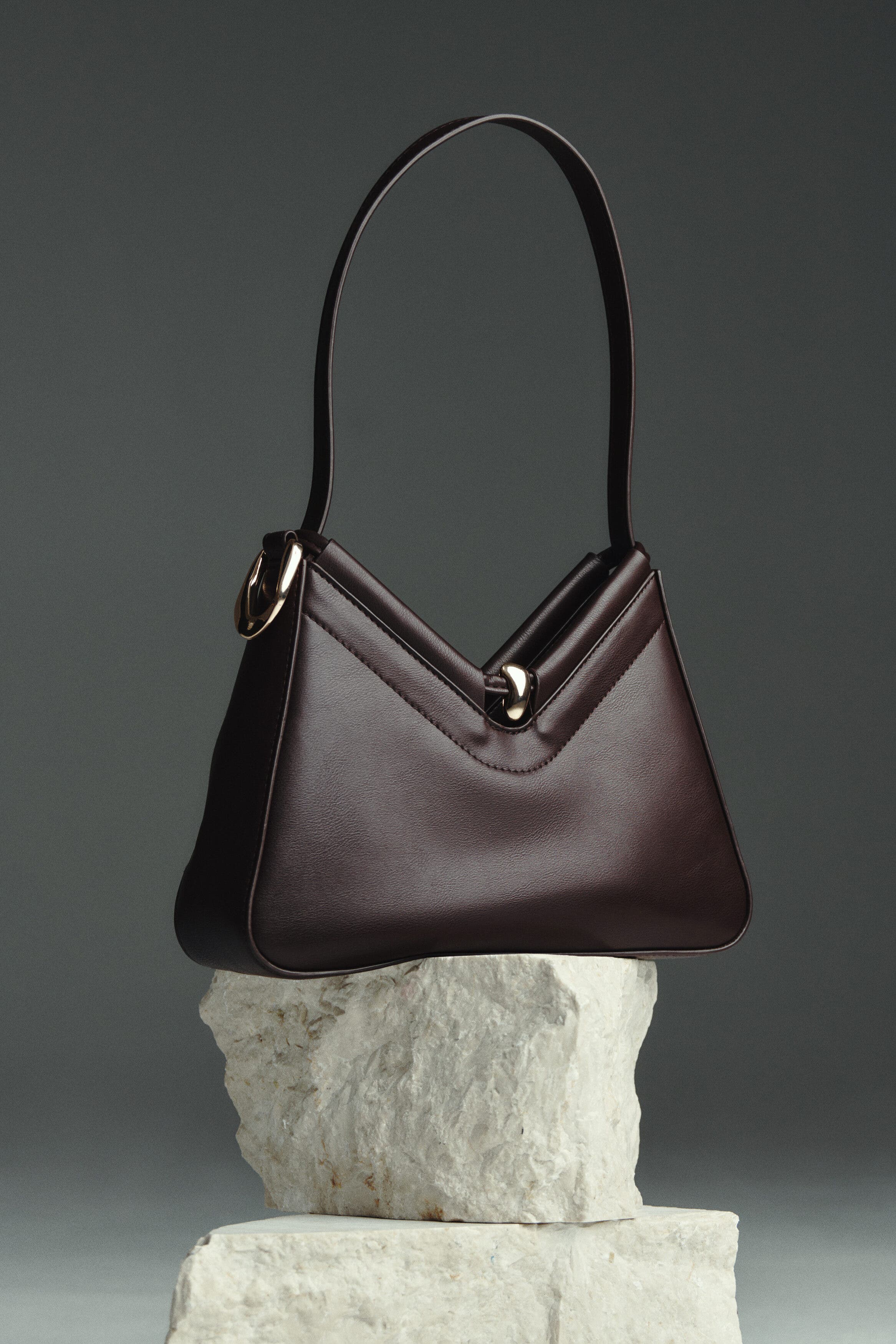 H&M Handbag, Alternate, color, Dark Brown