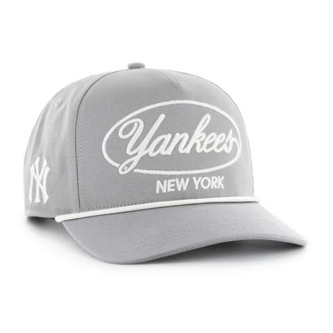 Men's '47 Gray New York Yankees Foundational Hitch Adjustable Hat