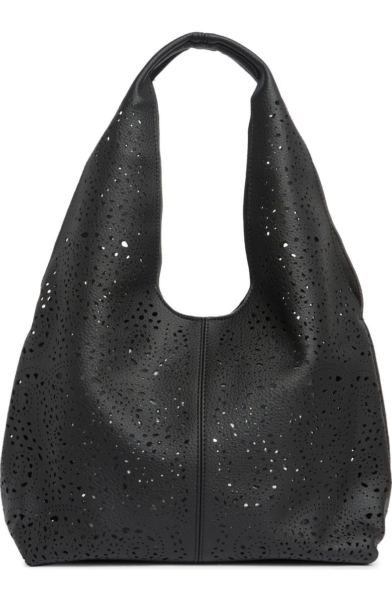 Melie Bianco Farrow Tote Bag with Pouch, Main, color, Black