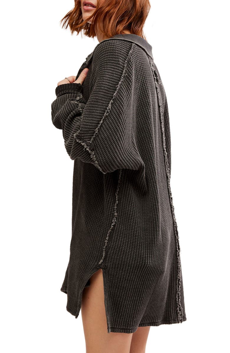 Free People Travis Oversize Thermal Polo, Alternate, color,