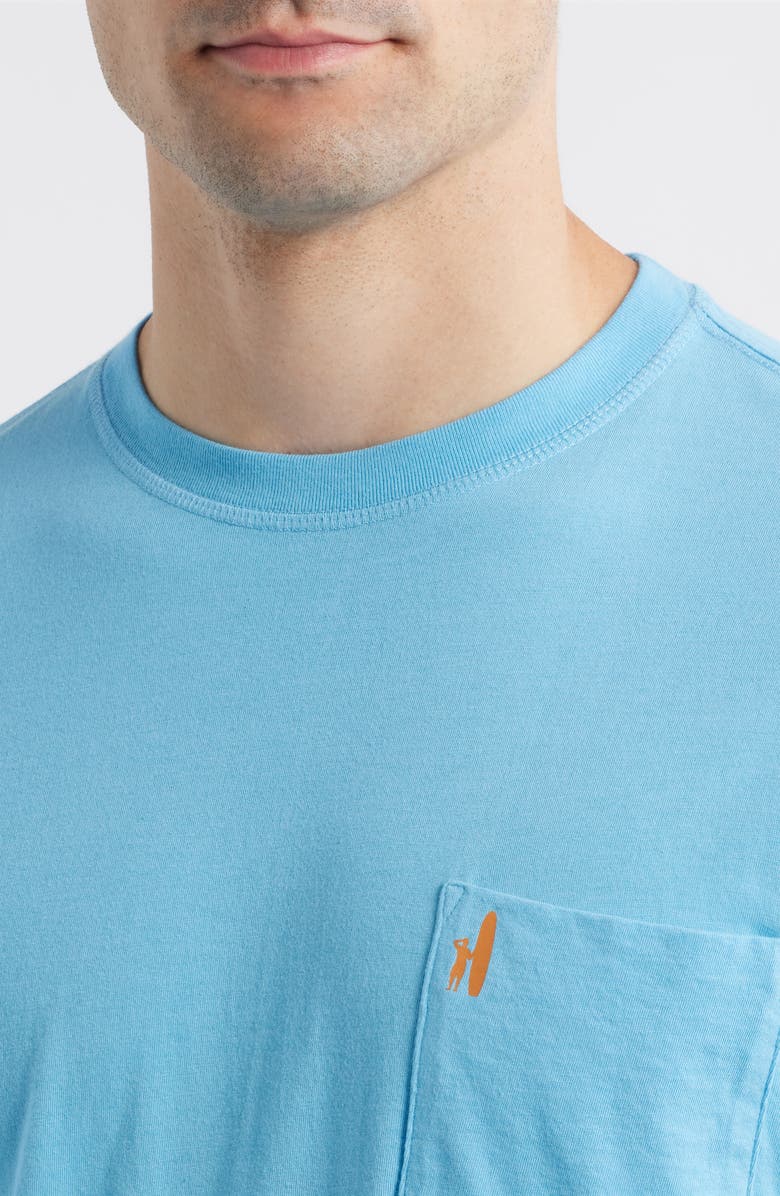 johnnie-O Sun Line Pocket T-Shirt, Alternate, color, Maliblu