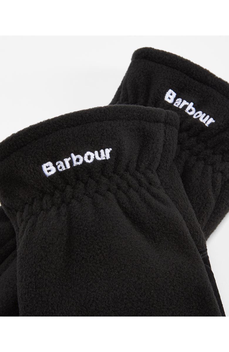 Barbour Coalford Fleece Gloves, Alternate, color, Black