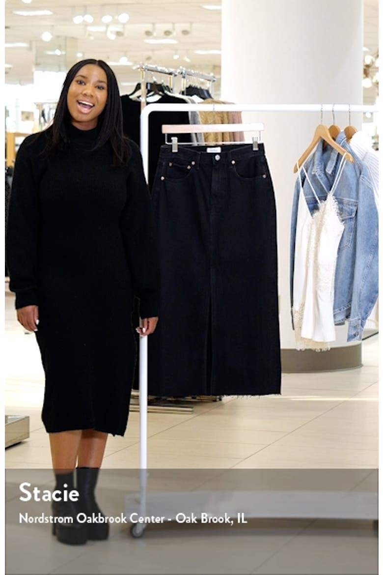 Alice Denim Midi Skirt video