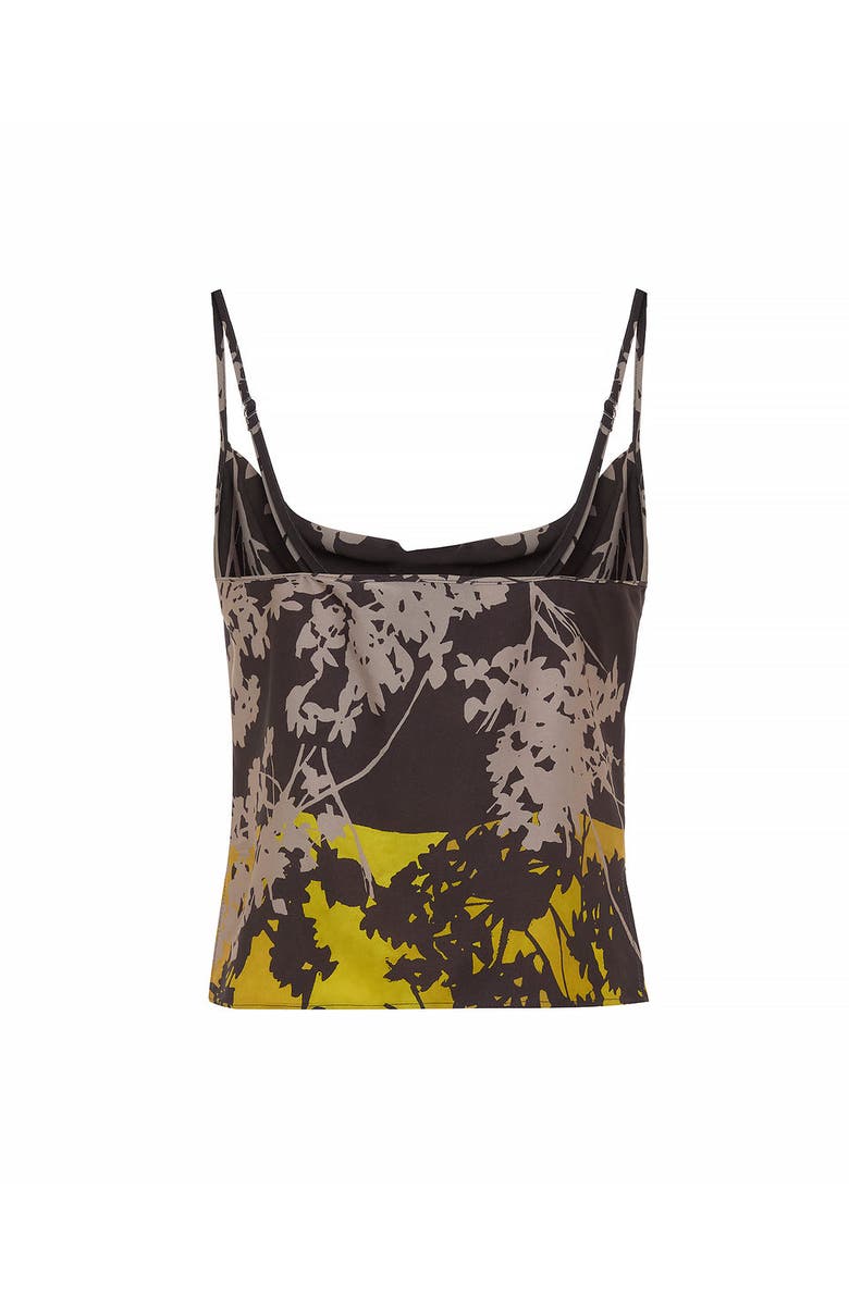 THEO The Label Hydra Printed Cowl Neck Cami, Alternate, color, Wheat/Gold