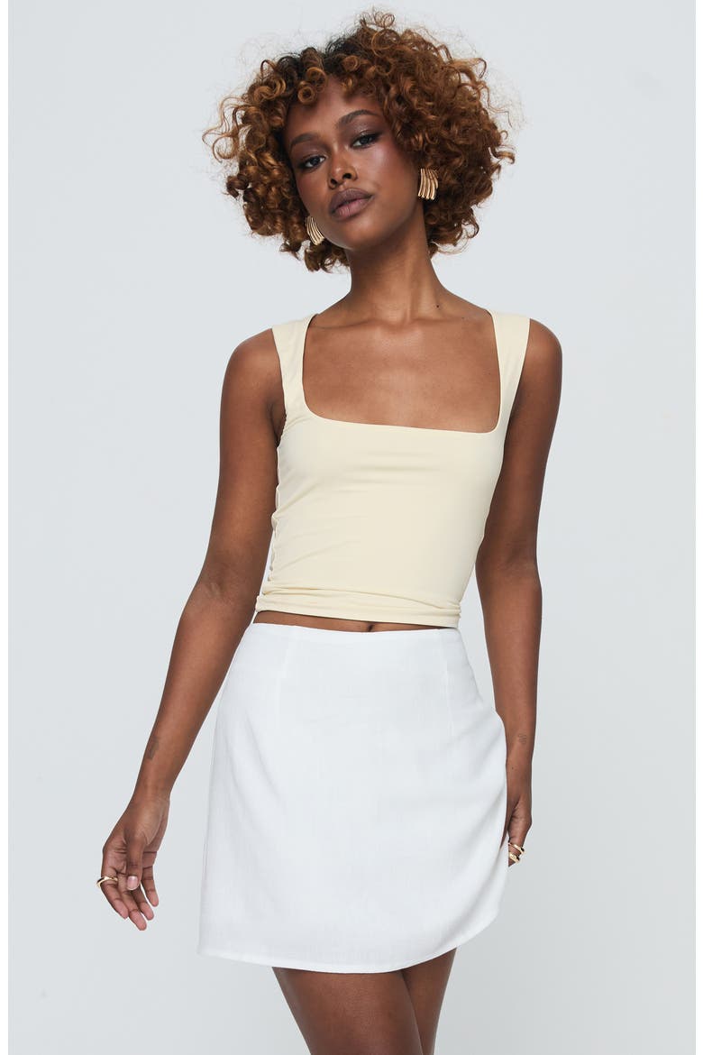 Selby Miniskirt, Alternate, color, WHITE