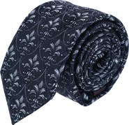 Trafalgar Domenico the Grande Damask Patterned Silk Necktie