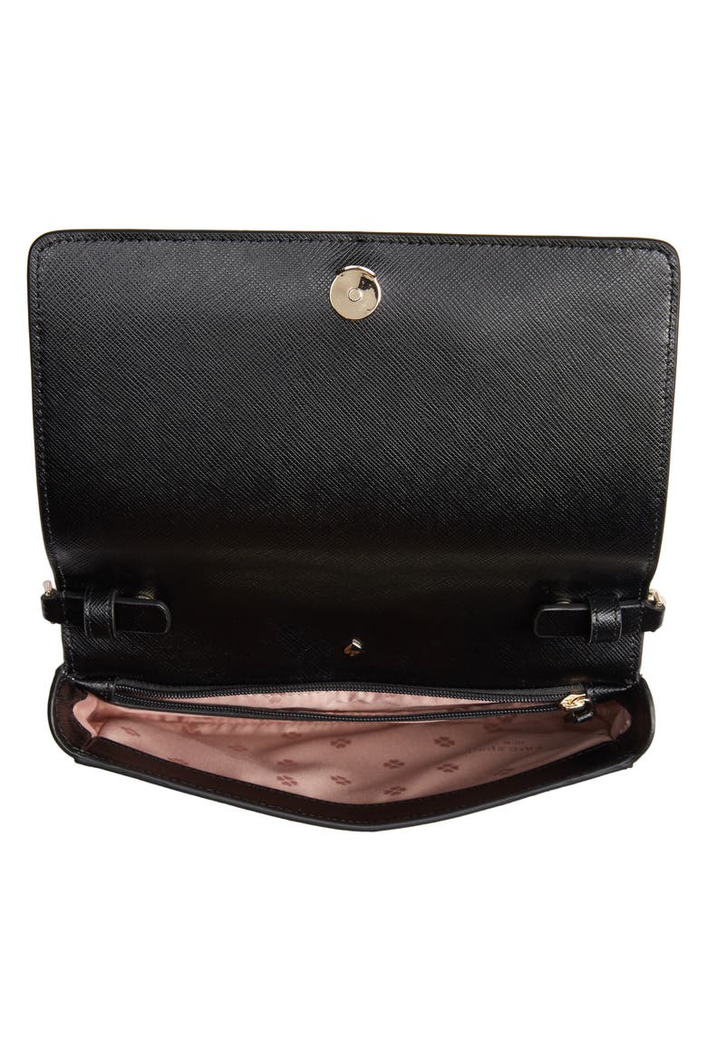 spencer leather wallet on a chain, Alternate, color, BLACK