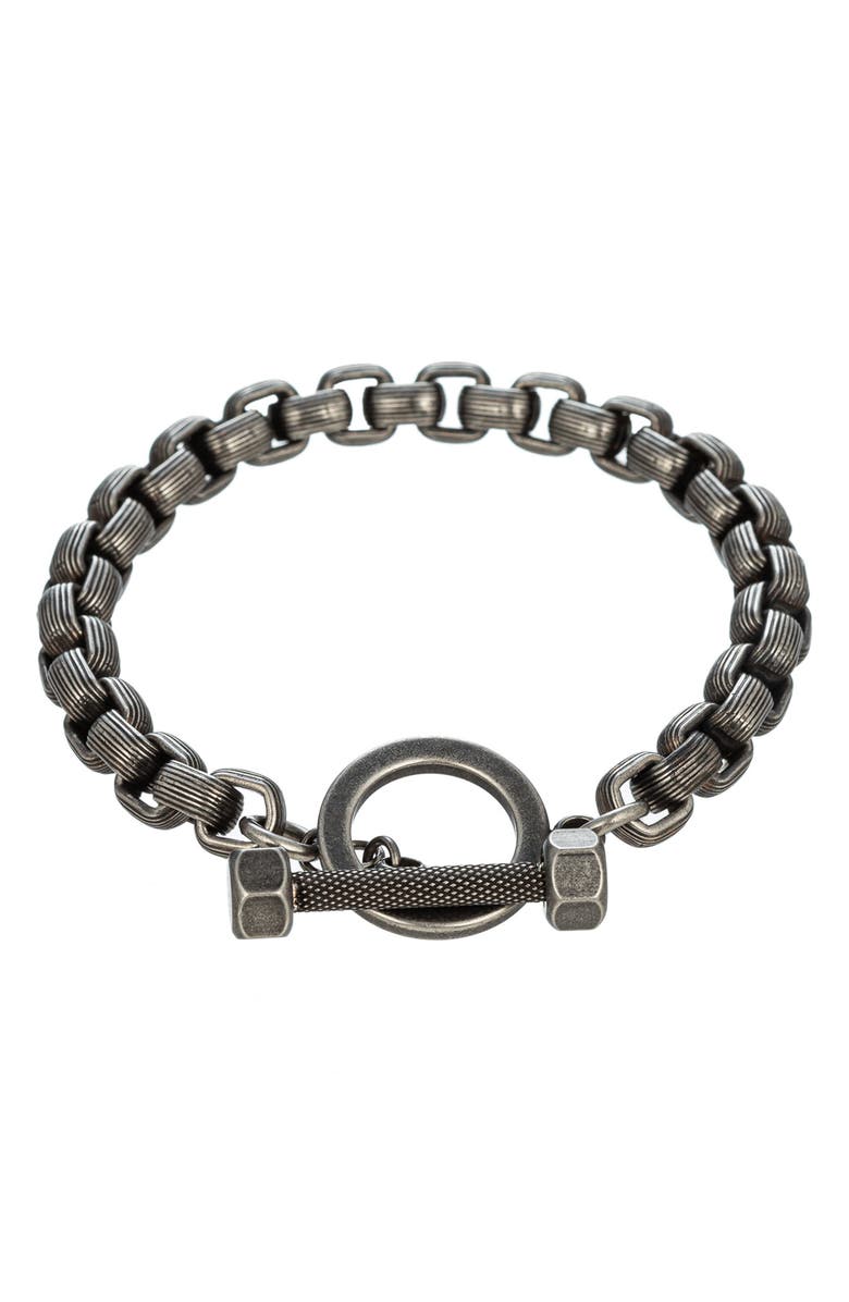 EYE CANDY LOS ANGELES Archy Chain Bracelet, Main, color, Silver