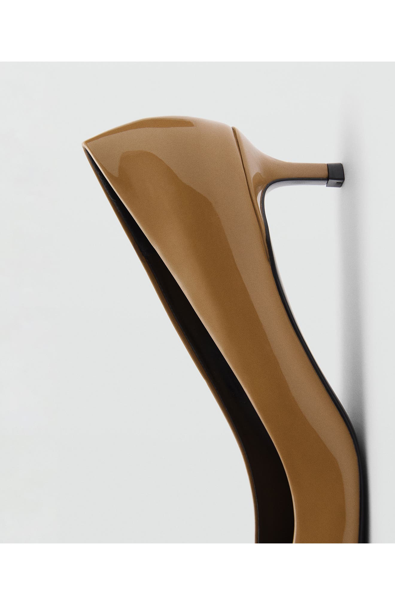 MANGO Pointed Toe Kitten Heel Pump, Alternate, color, 