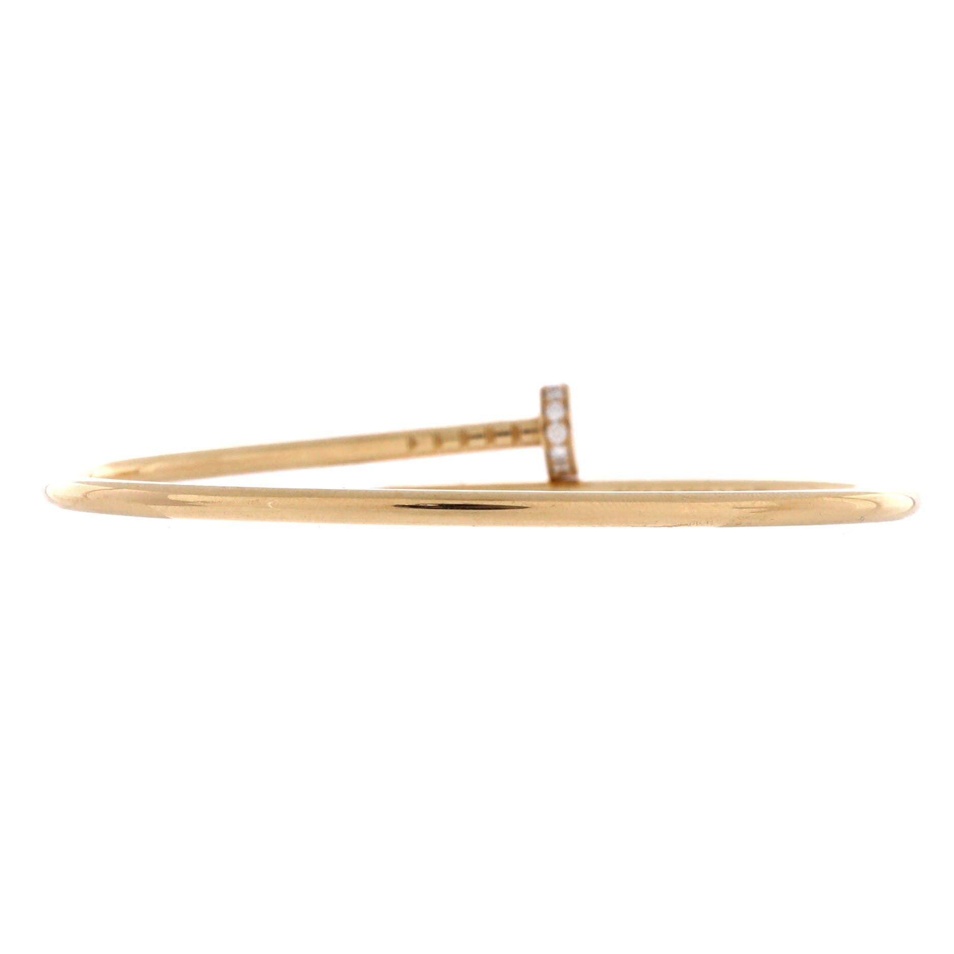 Juste un Clou Bracelet 18K Yellow Gold with Diamonds Small, Alternate, color, Metallic Gold