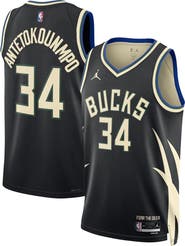 Jordan Brand Unisex Jordan Brand Giannis Antetokounmpo Black Milwaukee Bucks Swingman Jersey - Statement Edition