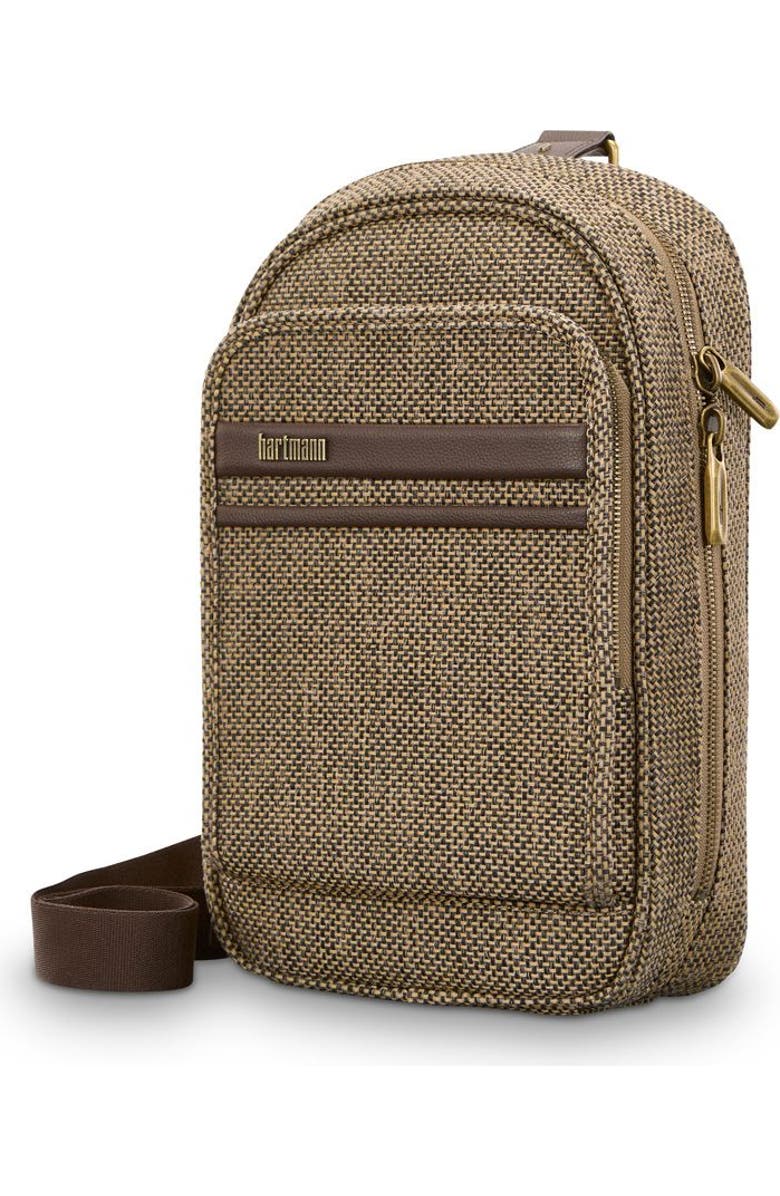 Hartmann Tweed Sling Bag, Alternate, color, Tweed/Natural Leather