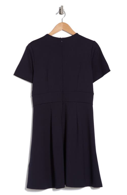 ELIZA J ELIZA J SHORT SLEEVE POCKET FIT & FLARE DRESS