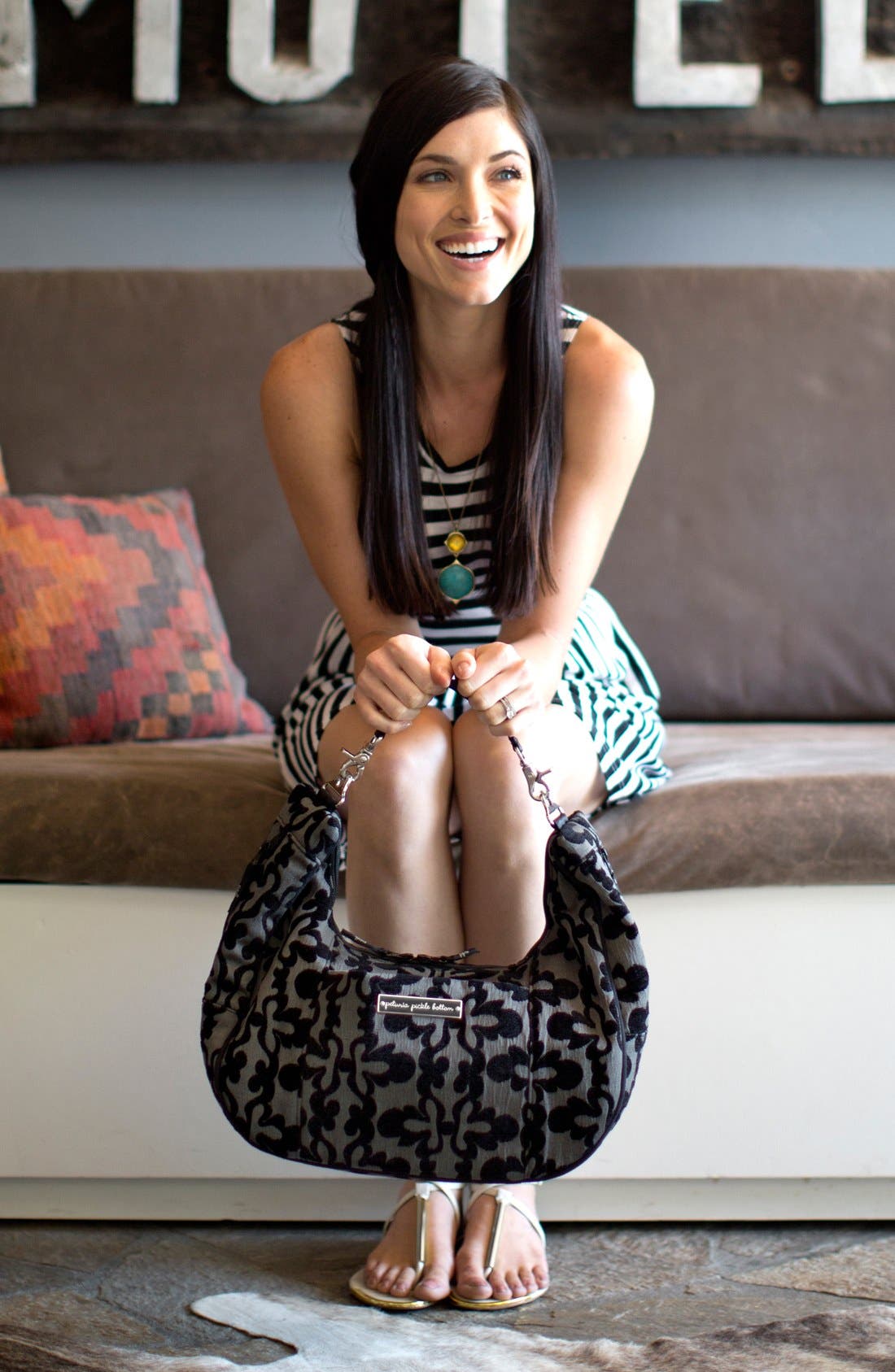 Petunia Pickle Bottom 'Touring Tote' Chenille Diaper Bag, Alternate, color, 