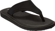 Comfortview The Sylvia Stretch Fabric Soft Footbed Thong Slip On Sandal