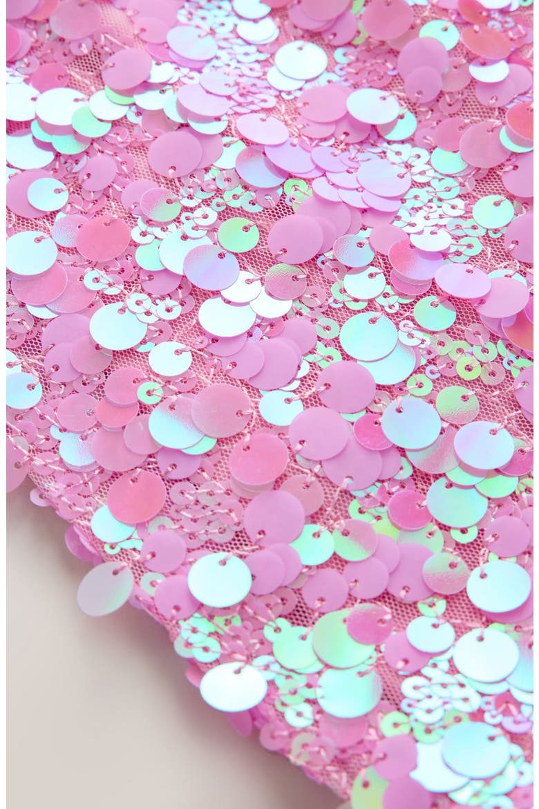Kids' Sequin Skirt, Alternate, color, PINK