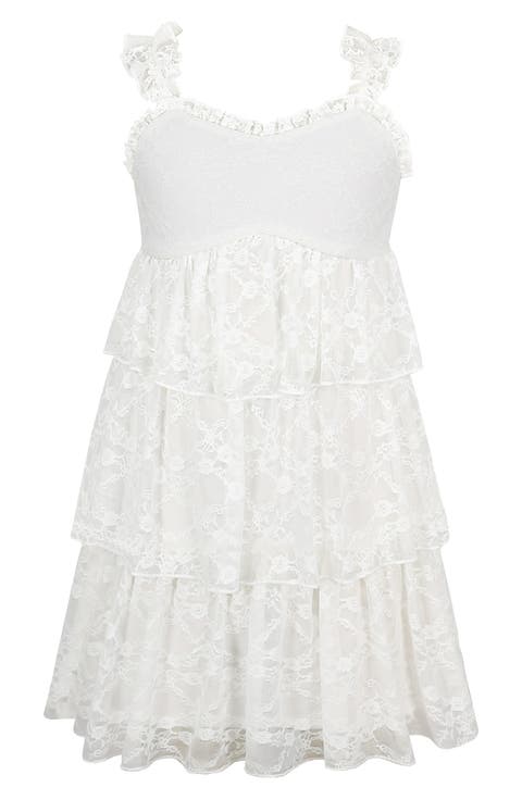 Kids' Tiered Lace Dress (Big Kid)