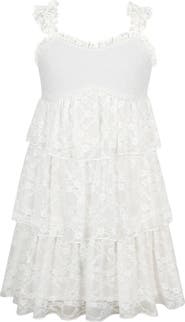 Zunie Kids' Tiered Lace Dress
