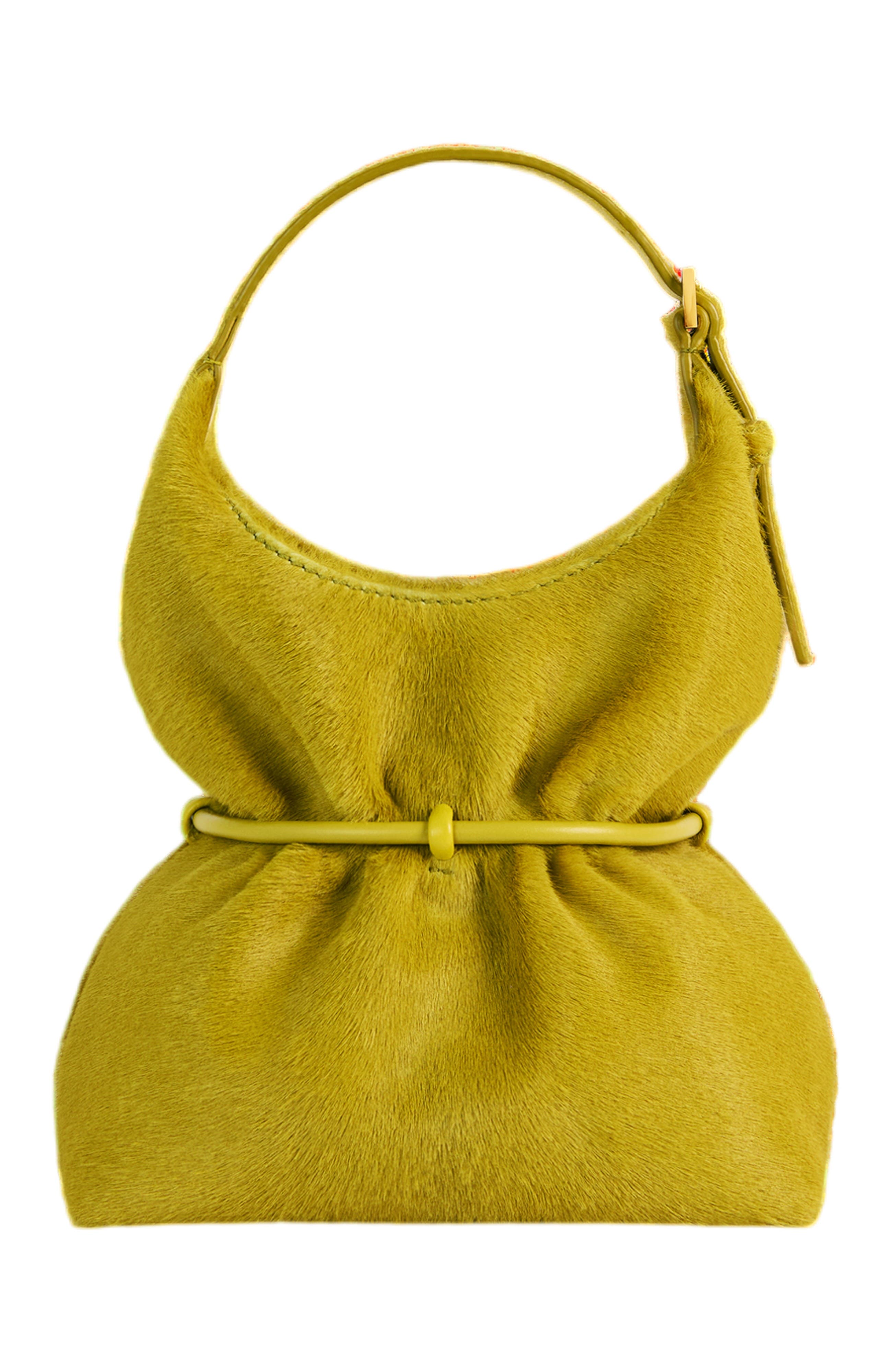 Sphynx Mini Bag in Pony-Effect Leather, Alternate, color, yellow