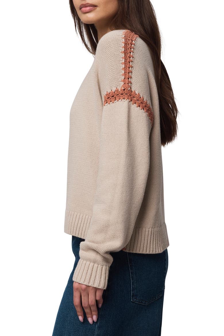 Greyson Relaxed Sweater, Alternate, color, LIGHT CAMEL BEIGE/ ORANGE