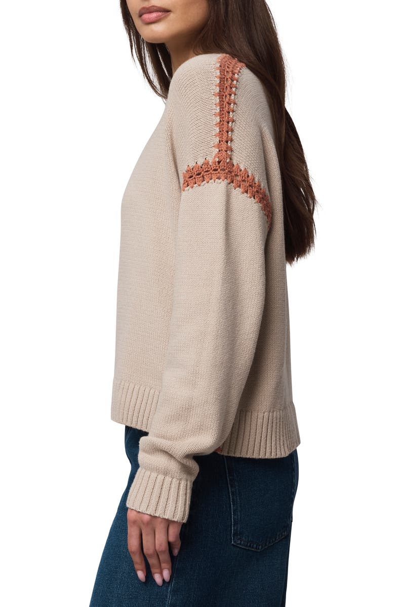 Splendid Greyson Relaxed Sweater, Alternate, color, Light Camel Beige/ Orange