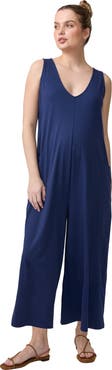 Ingrid & Isabel V-Neck Wide Leg Knit Jumpsuit