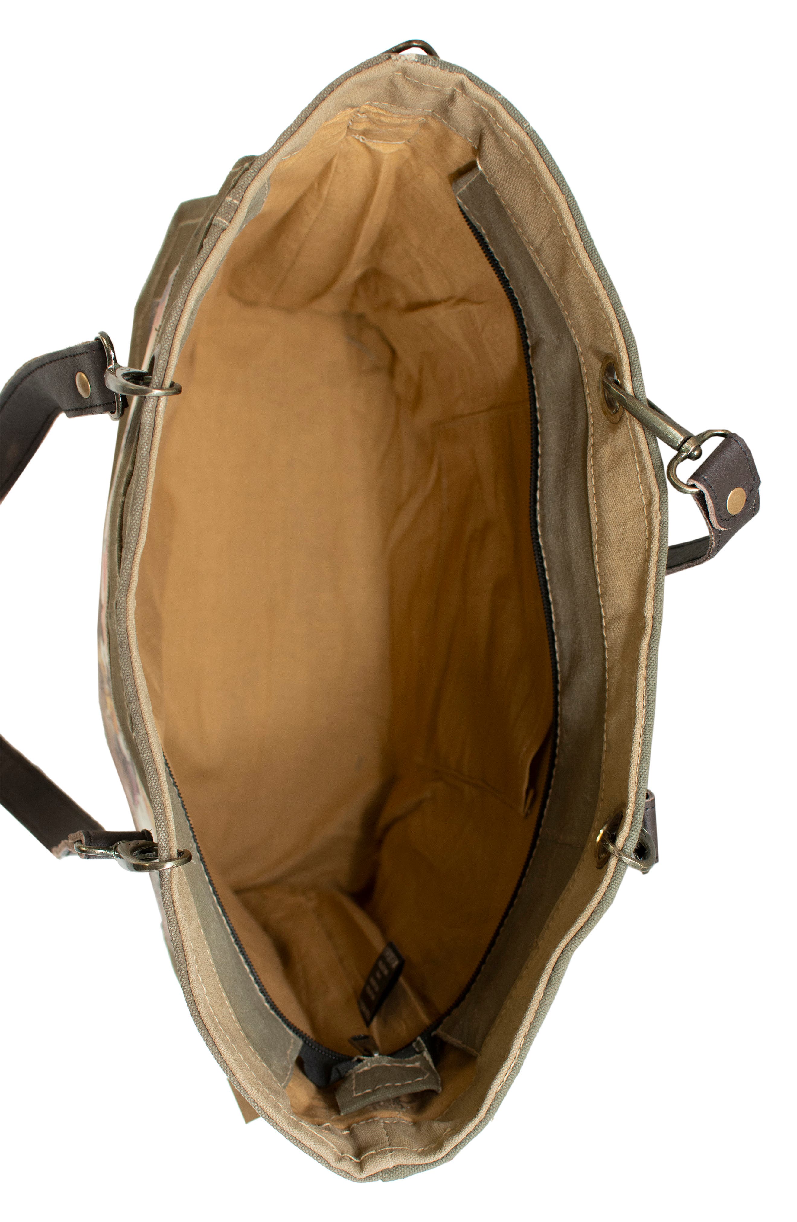 VINTAGE ADDICTION Peacemobile Tent Tote Bag, Alternate, color, 