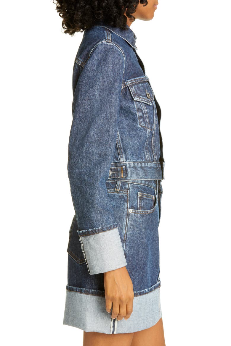 Little Denim Trucker Jacket, Alternate, color, DARK STONE WASH