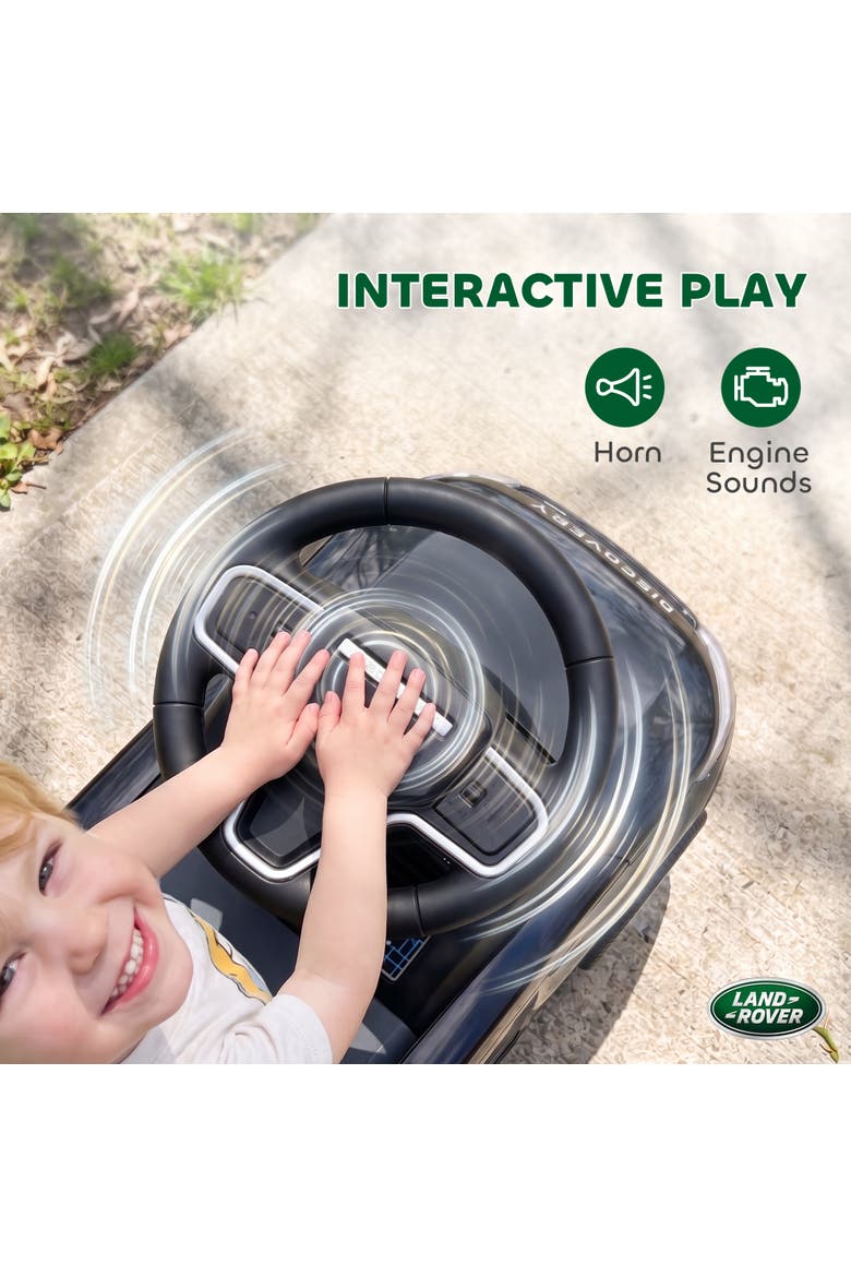 Land Rover Ride-On Push Car for Kids, Foot-to-Floor, Black, Alternate, color, Black