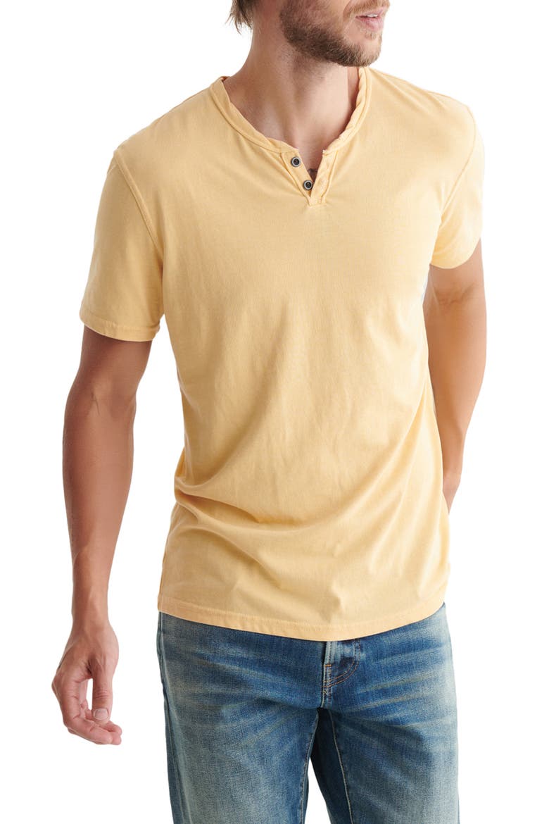 Button Notch Neck T-Shirt, Main, color, JOJOBA