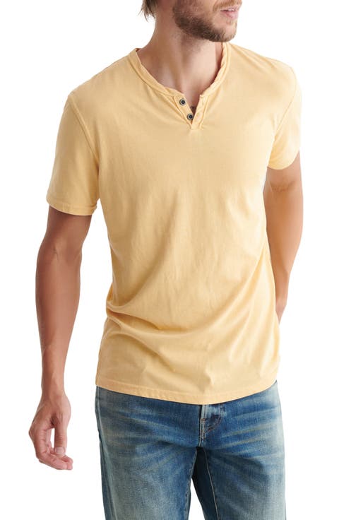 Button Notch Neck T-Shirt