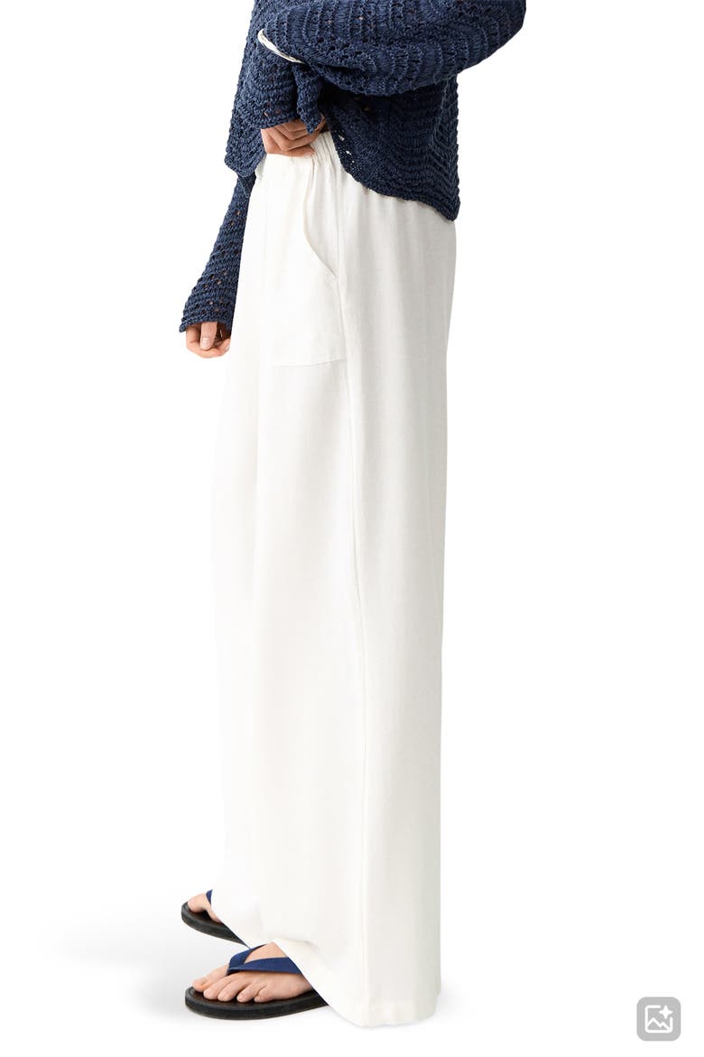 Straight-Leg Pants, Alternate, color, OFF WHITE