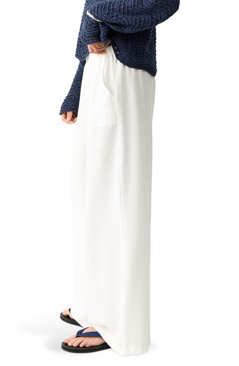 MANGO TEEN Straight-Leg Pants, Alternate, color, Off White