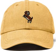 Dalix Dachshund Embroidered Dad Cap