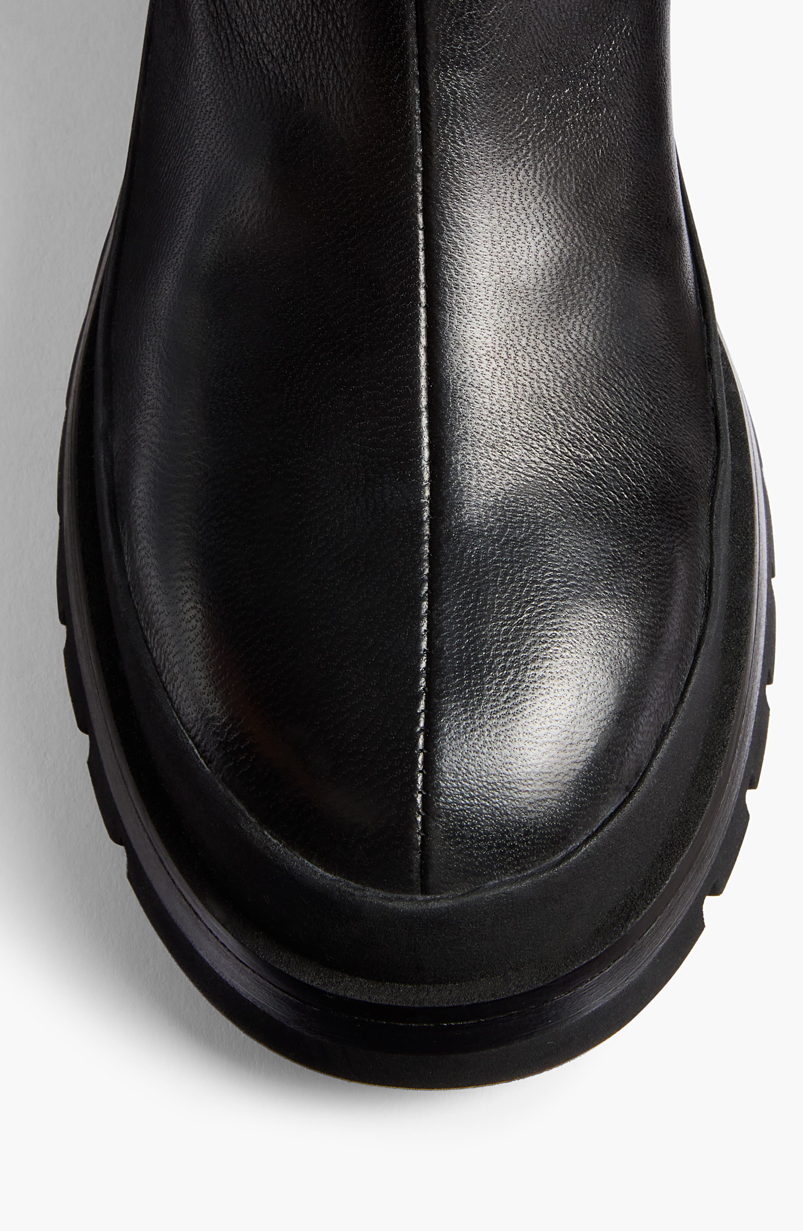 Khaite Fallon Lug Sole Bootie, Alternate, color, Black