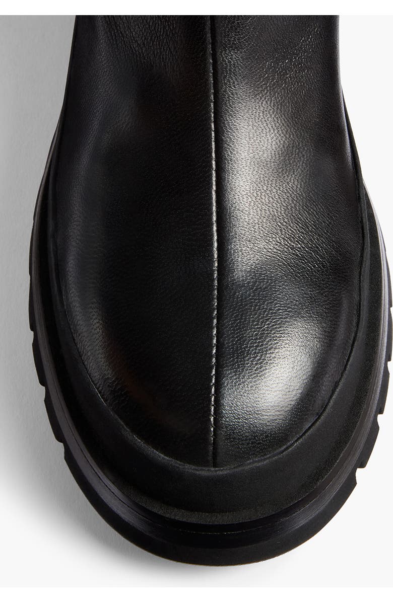 Khaite Fallon Lug Sole Bootie, Alternate, color, Black