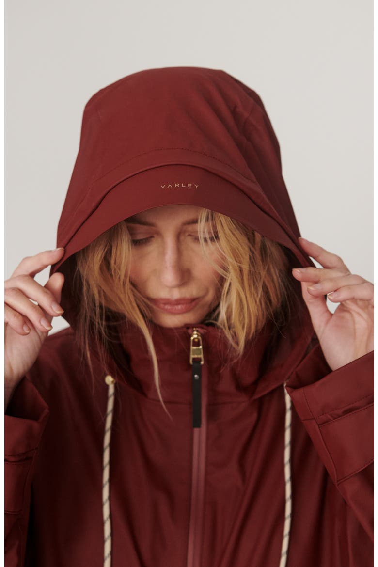 Alyssa Waterproof Rain Jacket, Alternate, color, ANDORRA BROWN