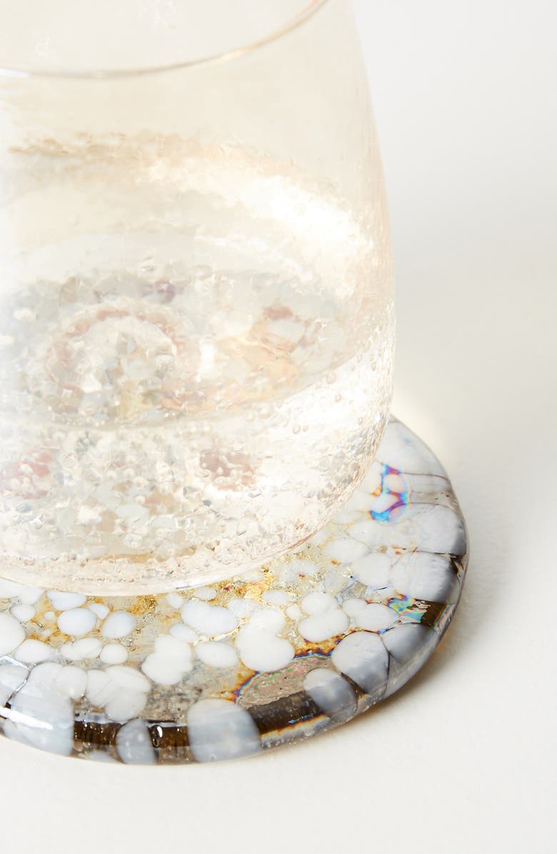 Anthropologie Home Anthropologie Petula Set of 4 Blown Glass Coasters, Alternate, color, 