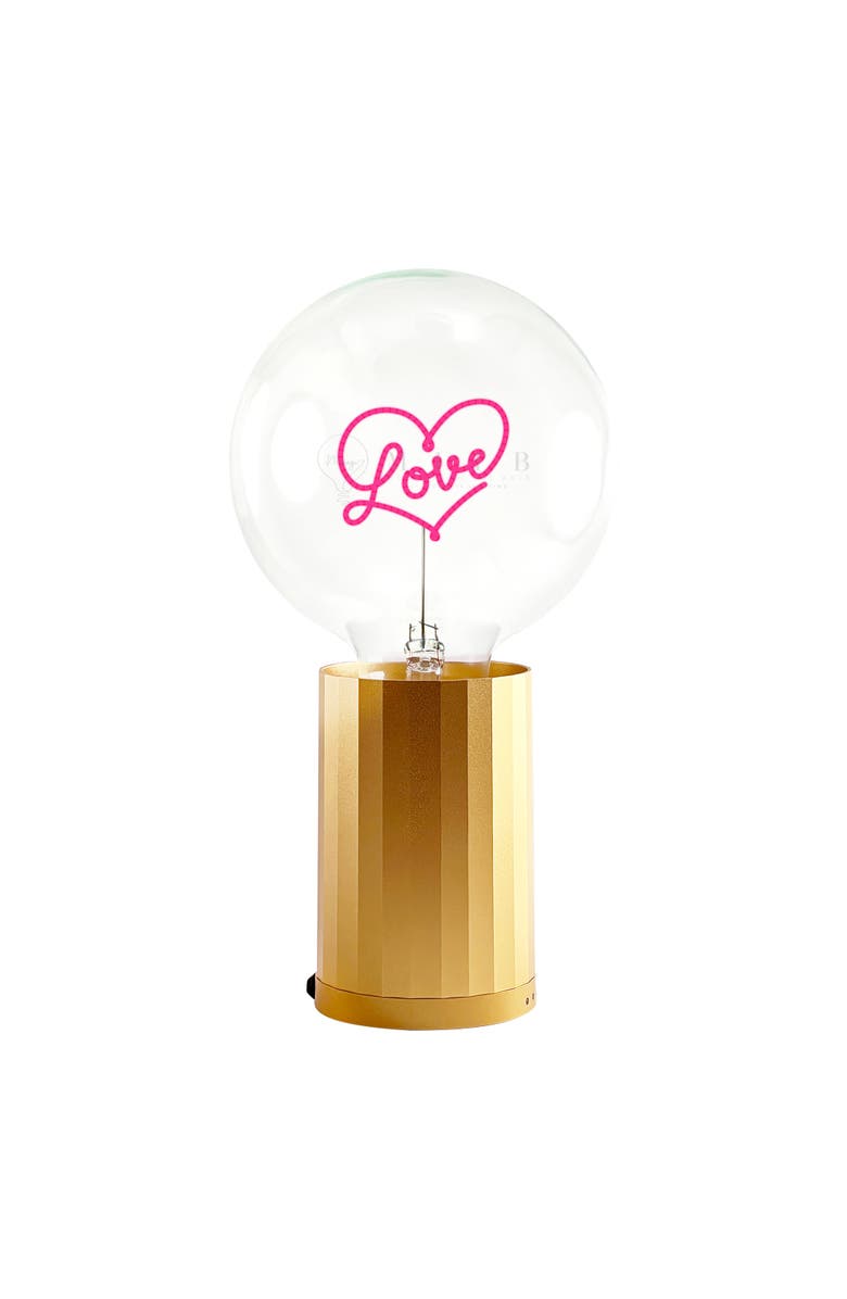 MITB Love Portable Table Lamp, Main, color, Gold