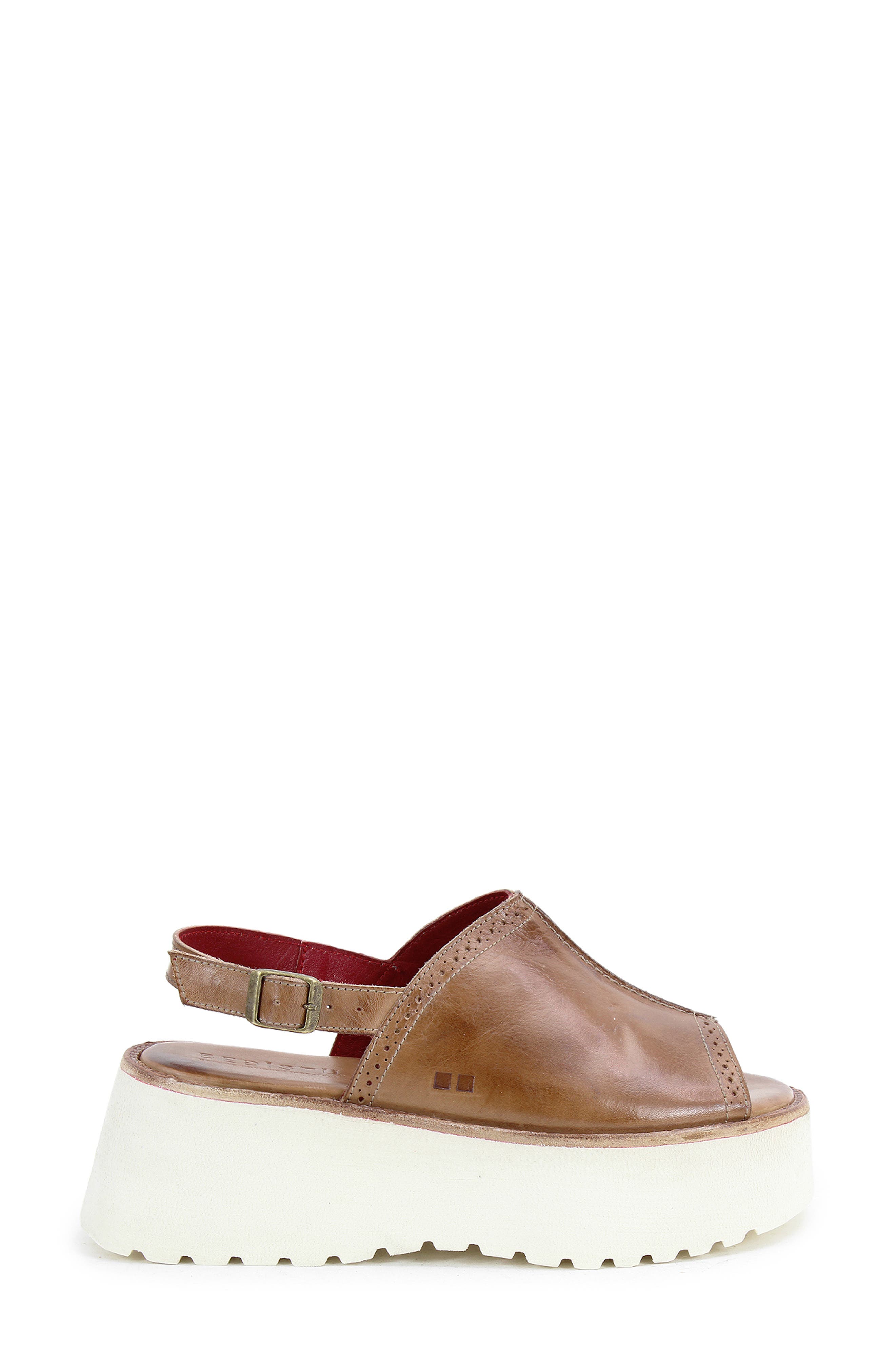 Library Platform Sandal, Alternate, color, TAN RUSTIC