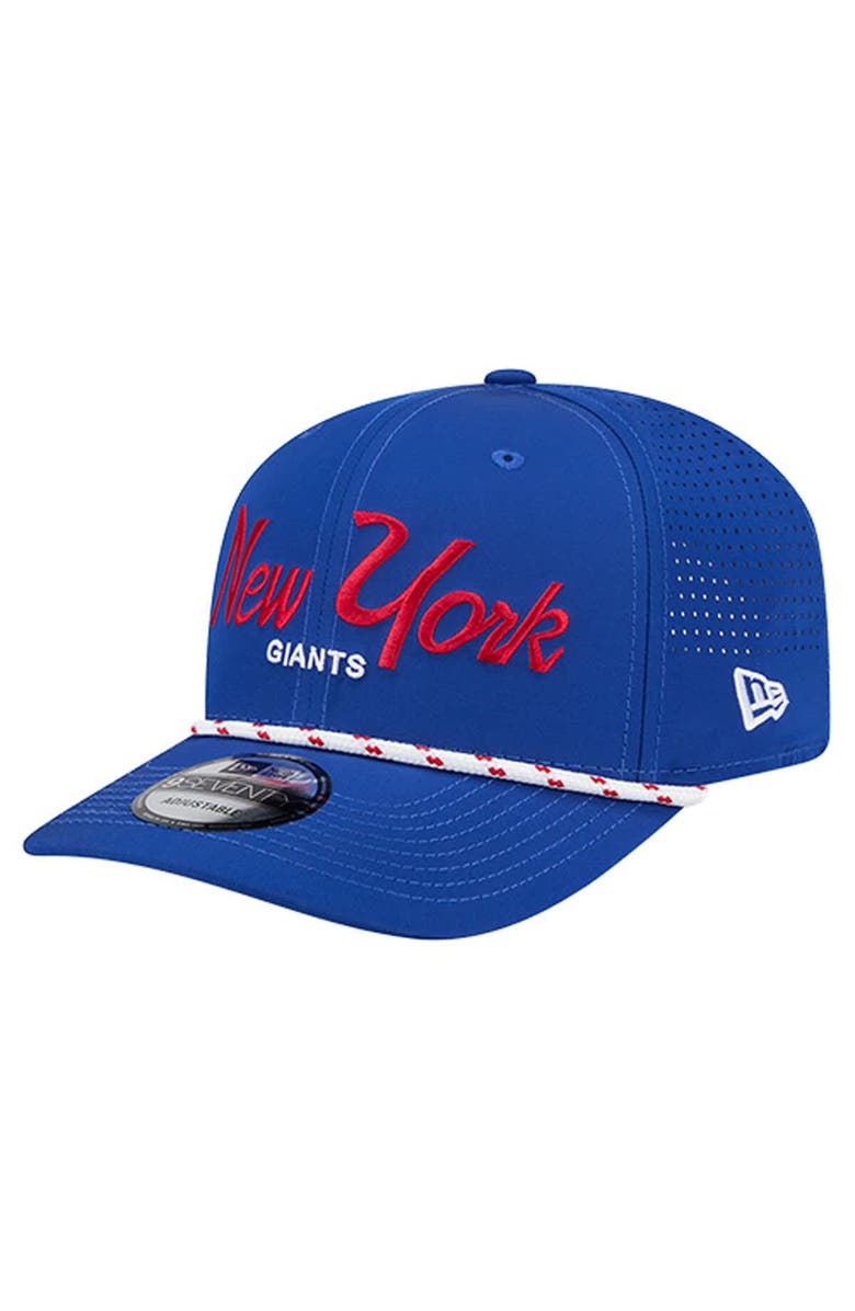 New Era Men
s New Era Royal New York Giants Script 9SEVENTY Adjustable Hat, Main, color, Royal