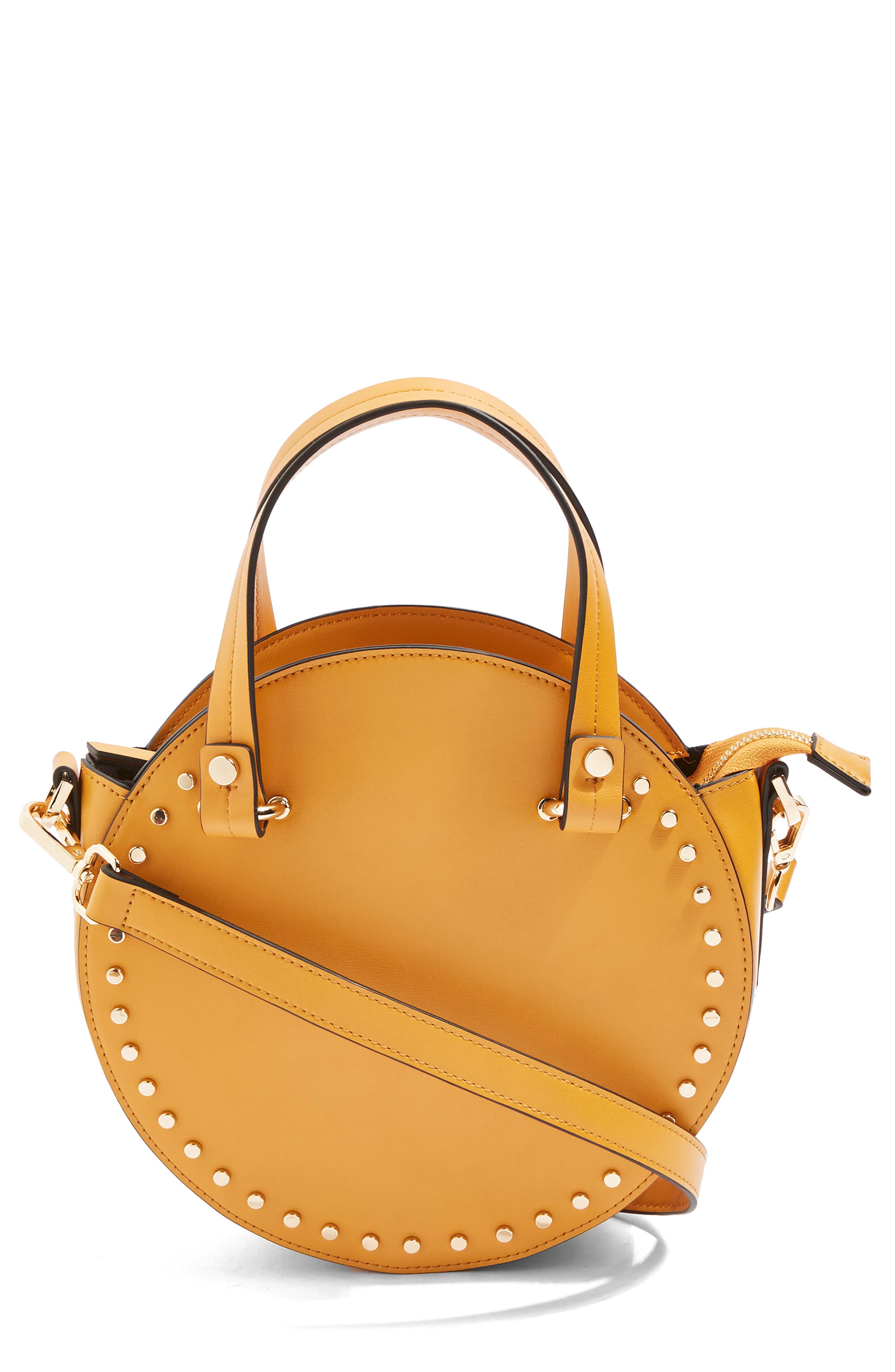 Topshop Taylor Circle Stud Tote Bag, Main, color, 