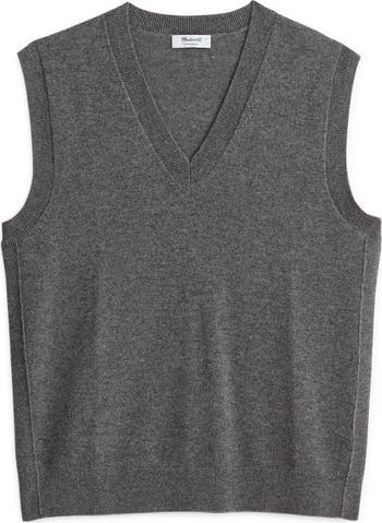 Madewell V-Neck Cashmere Sweater Vest Molasses Madewell V-Neck Cashmere Sweater Vest Molasses