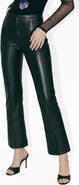 AS by DF Rowan Leather Cropped Flare Pants