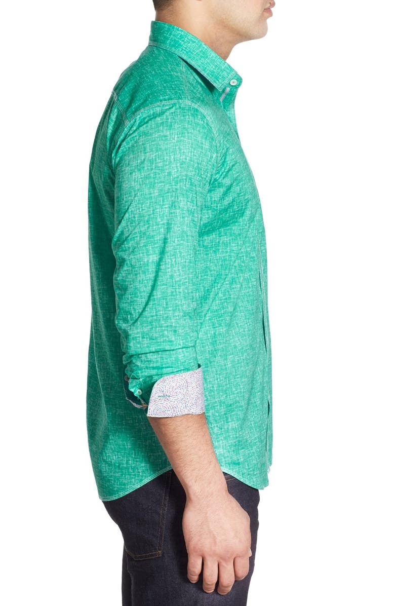 Bugatchi Shaped Fit Sport Shirt, Alternate, color, 