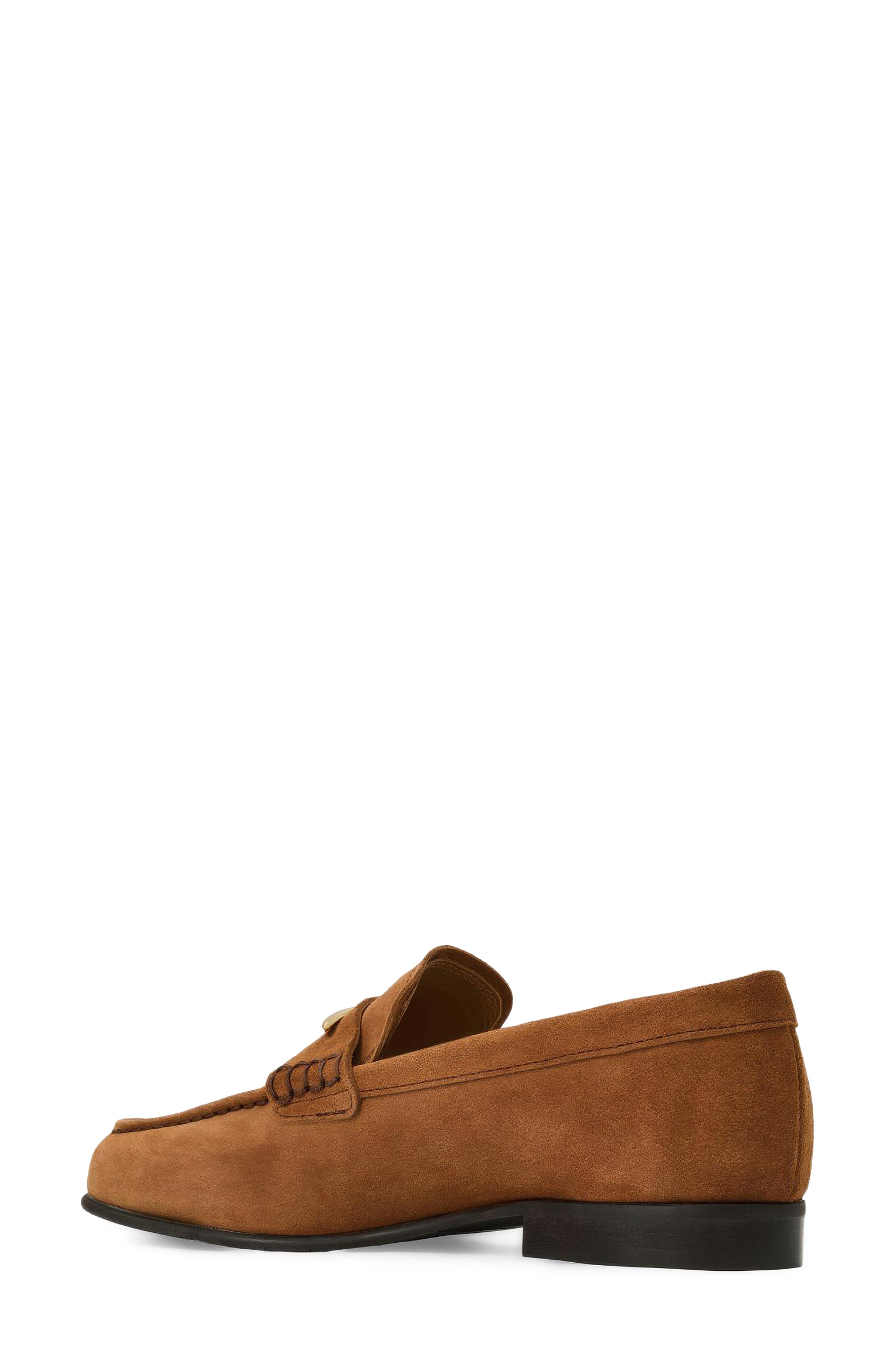 Elia Weatherproof Loafer, Alternate, color, COGNAC SUEDE