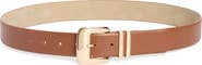 Nine West Double Metal Keeper Buckle Belt